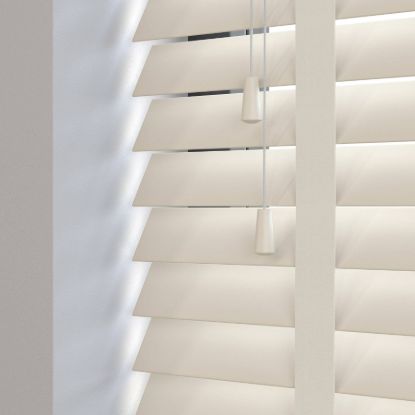 50 mm Ahşap Jaluzi Perde Kurdeleli (SJ 1002) resmi