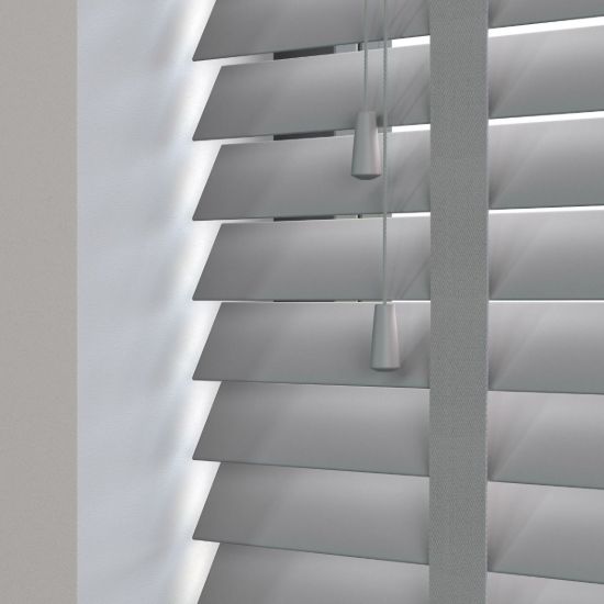 50 mm Ahşap Jaluzi Perde Kurdeleli (SJ 1003) resmi